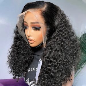 13x4 Deep Wave Short Bob Wig Lace Front Wig Curly Human Hair Wigs Brazilian Ready To Wear 5x5 Bob Closure Glueless Wig For Women