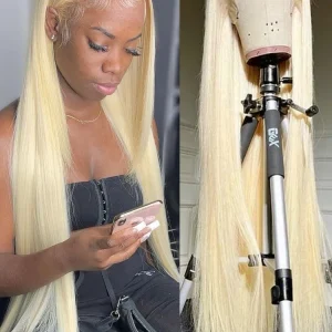 13x4 13x6 360 613 Honey Blonde Color Lace Front Human Hair Wigs for Women Transparent Brazilian Straight Frontal Wigs Human Hair