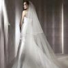 3 M Cathedral Wedding Veil 2 Layeres Long Bridal Veils With Comb Ribbon Edge Woman Marry Gifts 2019 New Accessories