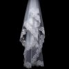 In Stock 2019 Elegant White Beige Veil Bride Veil Spring Summer Sequin Net Yarn Embroidery 1.5 M Lace Accessories Exports abroad