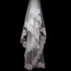 In Stock 2019 Elegant White Beige Veil Bride Veil Spring Summer Sequin Net Yarn Embroidery 1.5 M Lace Accessories Exports abroad