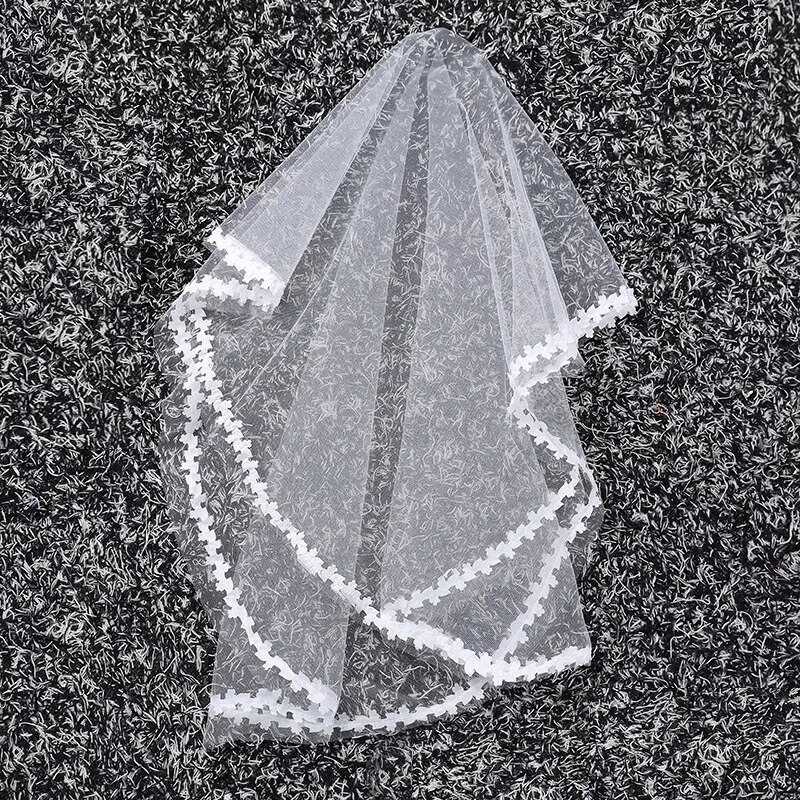 Short Simple Small Leaf Lace Wedding Veil White Ivory One Layer Bridal Veil Cheap Wedding Veil свадьба аксессуары Short Simple Small Leaf Lace Wedding Veil White Ivory One Layer Bridal Veil Cheap Wedding Veil свадьба аксессуары