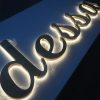 Hotel Office Building Sign Custom Illuminated Sign Letter For Business Outdoor 3D Store Backlit Logo Sign