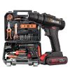 2022 low price Household multifunctional lithium electric drill, electric screwdriver, electric carpenter set, hardware tool box