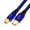 YYTCG Hifi USB Cable DAC A-B A-C A-A C-B C-C Alpha 6N OCC Digital AB Audio A to B high-end Type A to Type B Hifi Data Cable