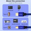 YYTCG Hifi USB Cable DAC A-B A-C A-A C-B C-C Alpha 6N OCC Digital AB Audio A to B high-end Type A to Type B Hifi Data Cable