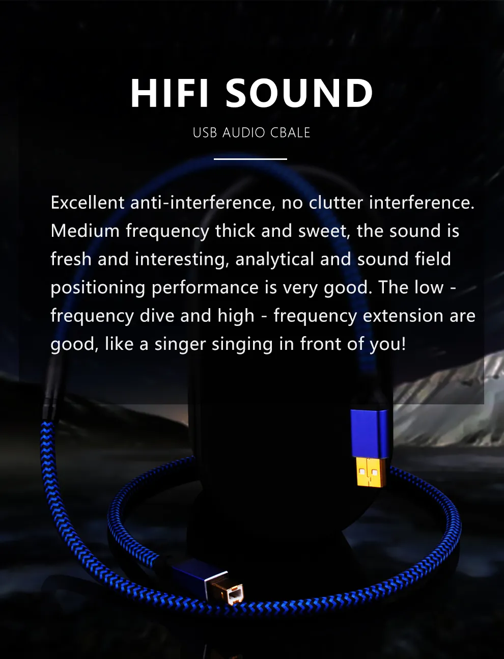 YYTCG Hifi USB Cable DAC A-B A-C A-A C-B C-C Alpha 6N OCC Digital AB Audio A to B high-end Type A to Type B Hifi Data Cable
