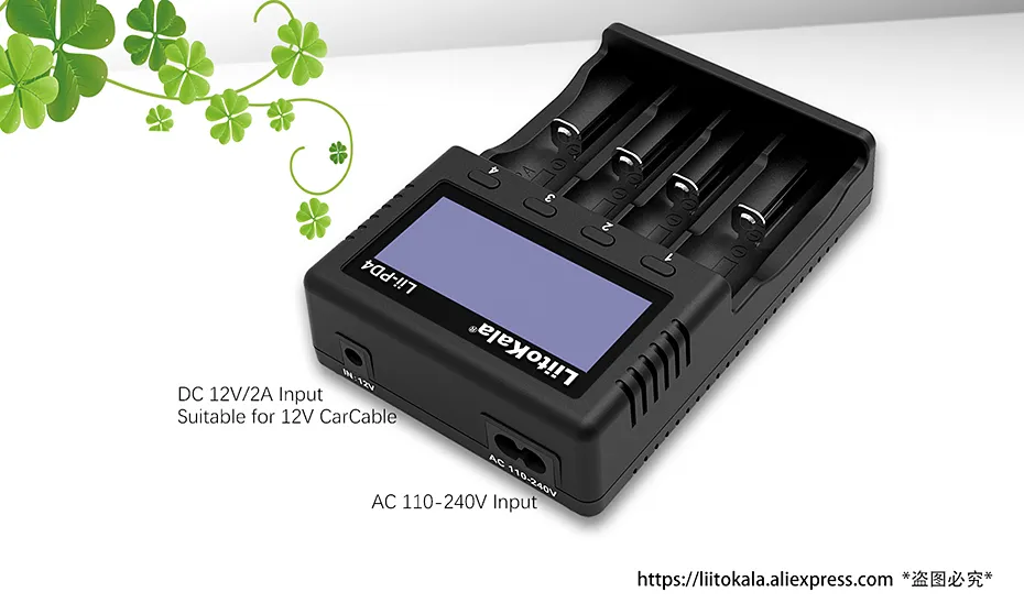 Liitokala Lii-PD2 Lii-PD4 18650 Battery Charger,3.7V 26650 18350 16340 18500 14500 1.2V NI-MH AA AAA LCD Multifunction Charger