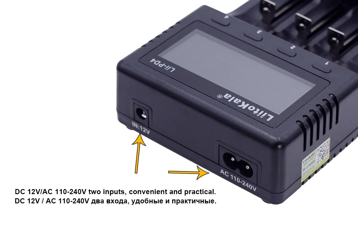 Liitokala Lii-PD2 Lii-PD4 18650 Battery Charger,3.7V 26650 18350 16340 18500 14500 1.2V NI-MH AA AAA LCD Multifunction Charger