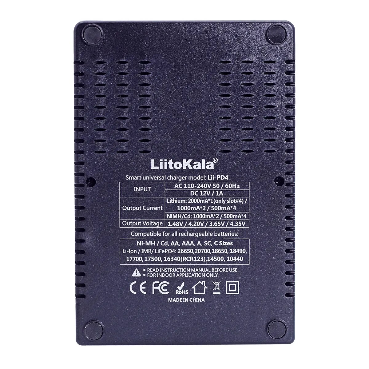 Liitokala Lii-PD2 Lii-PD4 18650 Battery Charger,3.7V 26650 18350 16340 18500 14500 1.2V NI-MH AA AAA LCD Multifunction Charger