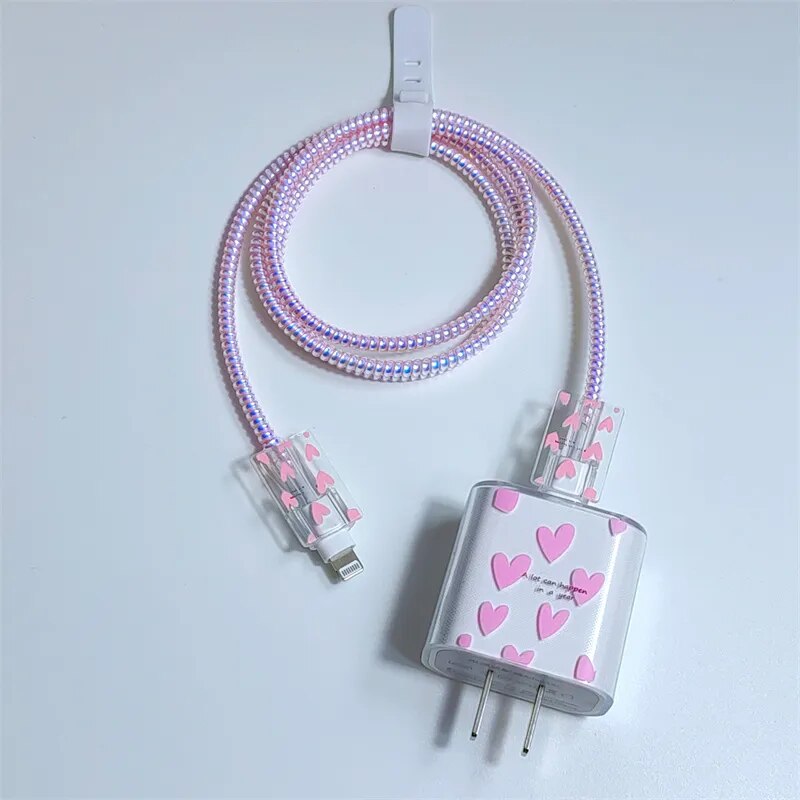 USB Cable Protection Fast Charger Protector Cover For iphone 18/20W 11 12 Pro Max Original Adapter Case Data Cord Protective