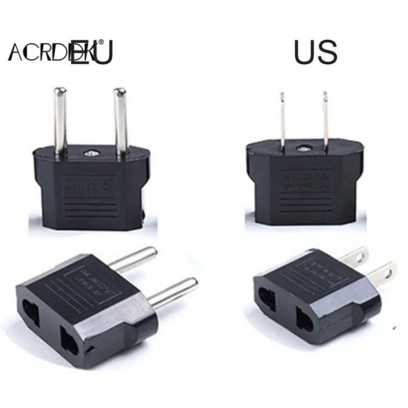 5Pcs 110V to 220V Conversion Adapter EU/US Plugs Travel Adapter Converter for Home Outdoor Traveling Use DF 5Pcs 110V to 220V Conversion Adapter EU/US Plugs Travel Adapter Converter for Home Outdoor Traveling Use DF
