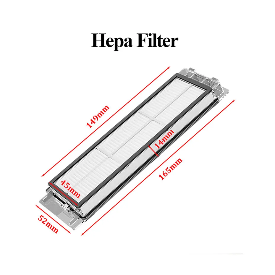 For Roborock S6 Accessories S5 Max S6 MaxV S6 Pure E4 E5 Robot Vacuum Cleaner Main Side Brush Hepa Filter Mop Replacement parts