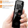 Vandlion V90 Digital Voice Activated Recorder Dictaphone Long Distance Audio Recording MP3 Player Noise Reduction WAV Record