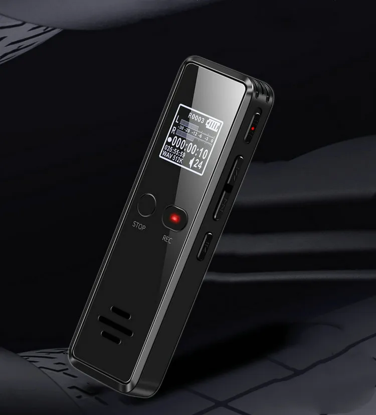 Vandlion V90 Digital Voice Activated Recorder Dictaphone Long Distance Audio Recording MP3 Player Noise Reduction WAV Record