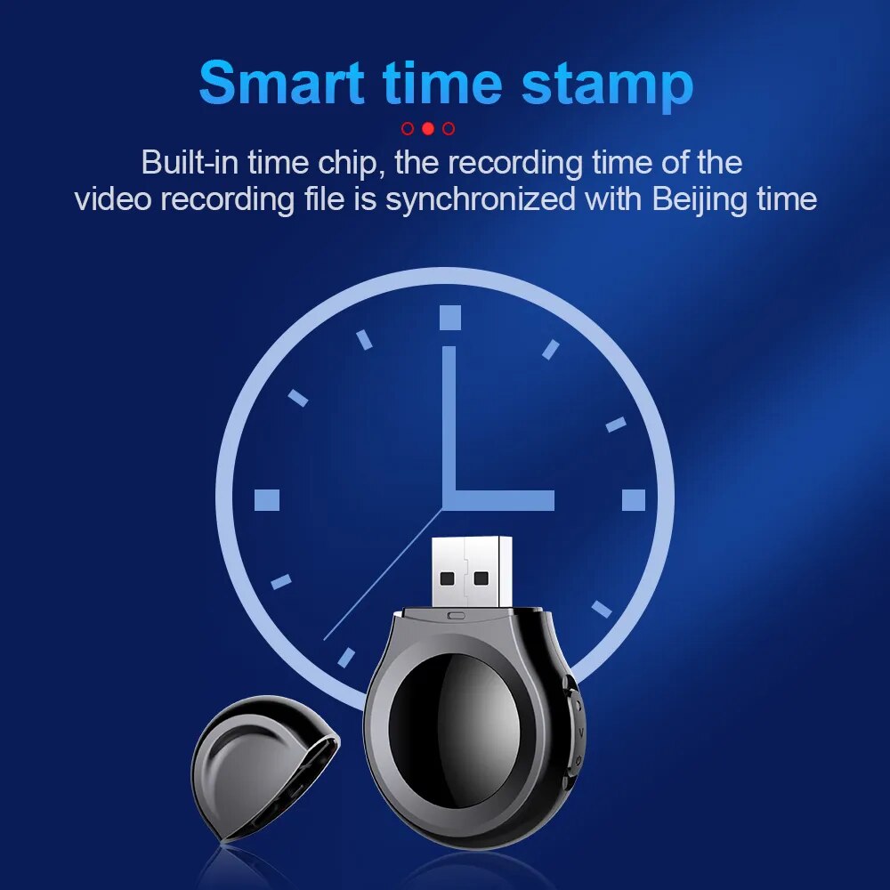 VJOY U-disk Digital Mini Audio Sound Recorder Max 256GB USB Voice Recorder HD Video Recording Body Camcorder MP3 Player