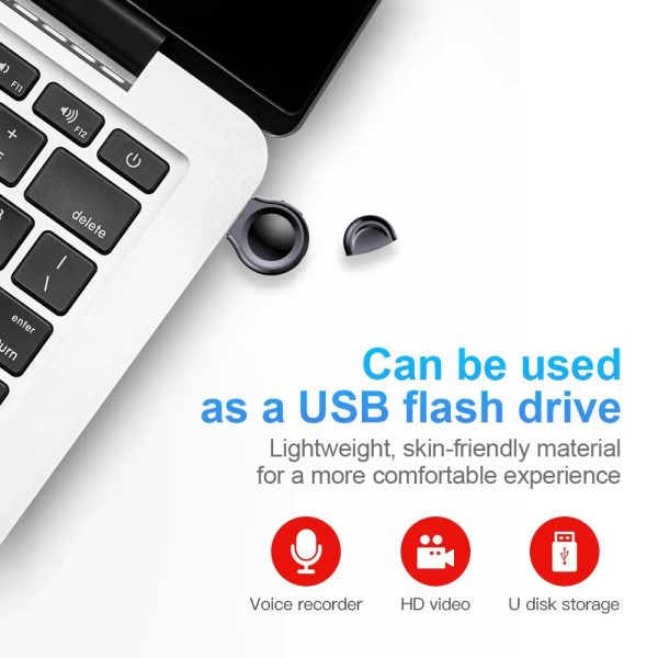 VJOY U-disk Digital Mini Audio Sound Recorder Max 256GB USB Voice Recorder HD Video Recording Body Camcorder MP3 Player