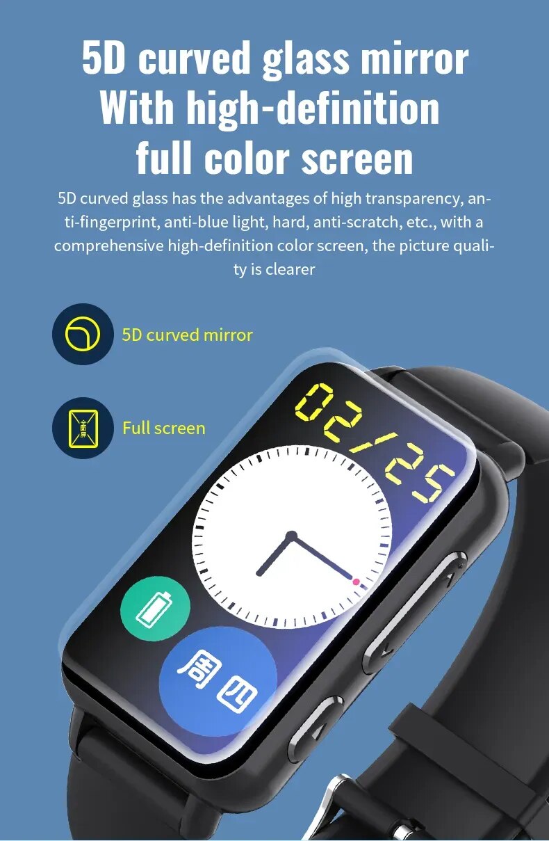Digital Voice Recorder Watch Bluetooth Professional HD Noise Reduction E-book Music Play Recording Device Portable Mp3 Player