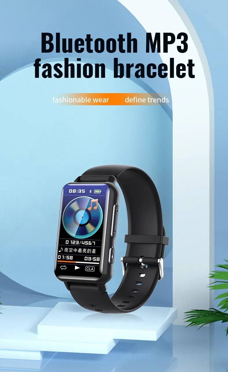Digital Voice Recorder Watch Bluetooth Professional HD Noise Reduction E-book Music Play Recording Device Portable Mp3 Player