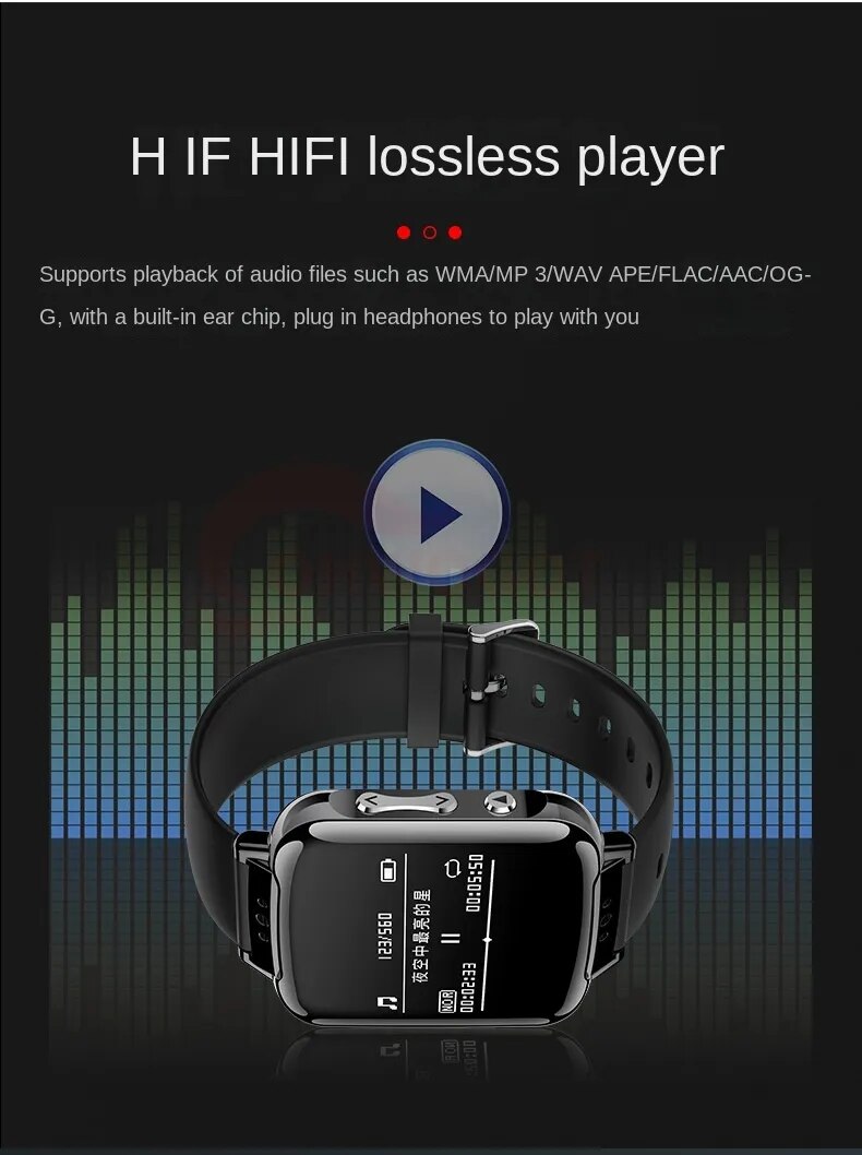 Digital Watch Voice Recorder with OLED Secret Recording Device MP3 Music Player Mini Activated Recorder Wristband Men Watch Digital Watch Voice Recorder with OLED Secret Recording Device MP3 Music Player Mini Activated Recorder Wristband Men Watch