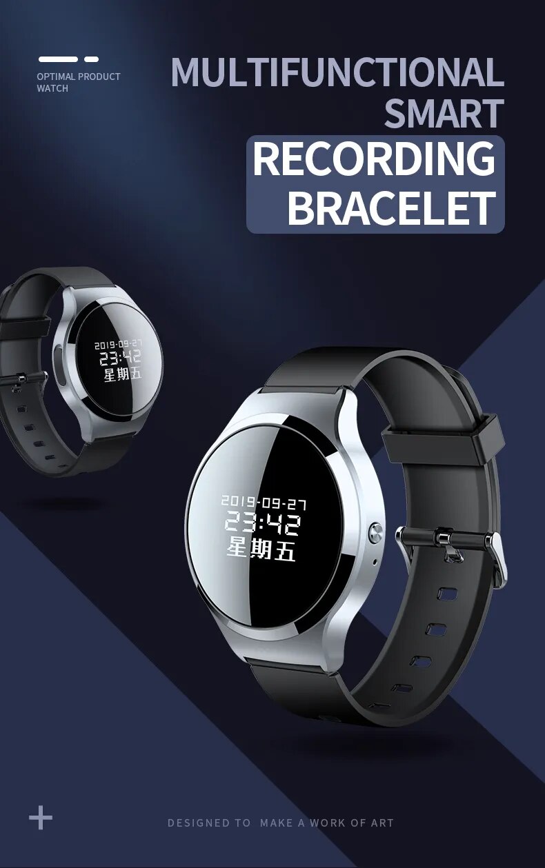 Digital Watch Voice Recorder with OLED Secret Recording Device MP3 Music Player Mini Activated Recorder Wristband Men Watch Digital Watch Voice Recorder with OLED Secret Recording Device MP3 Music Player Mini Activated Recorder Wristband Men Watch