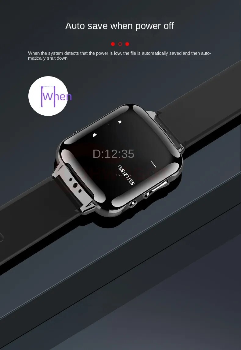 Digital Watch Voice Recorder with OLED Secret Recording Device MP3 Music Player Mini Activated Recorder Wristband Men Watch Digital Watch Voice Recorder with OLED Secret Recording Device MP3 Music Player Mini Activated Recorder Wristband Men Watch