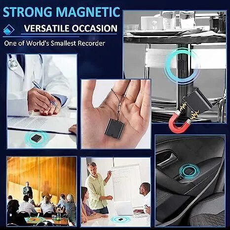 Portable Pendant Voice Recorder Security Protection Intelligent Noise Reduction Micro Secret Professional Dictaphone MP3 Player