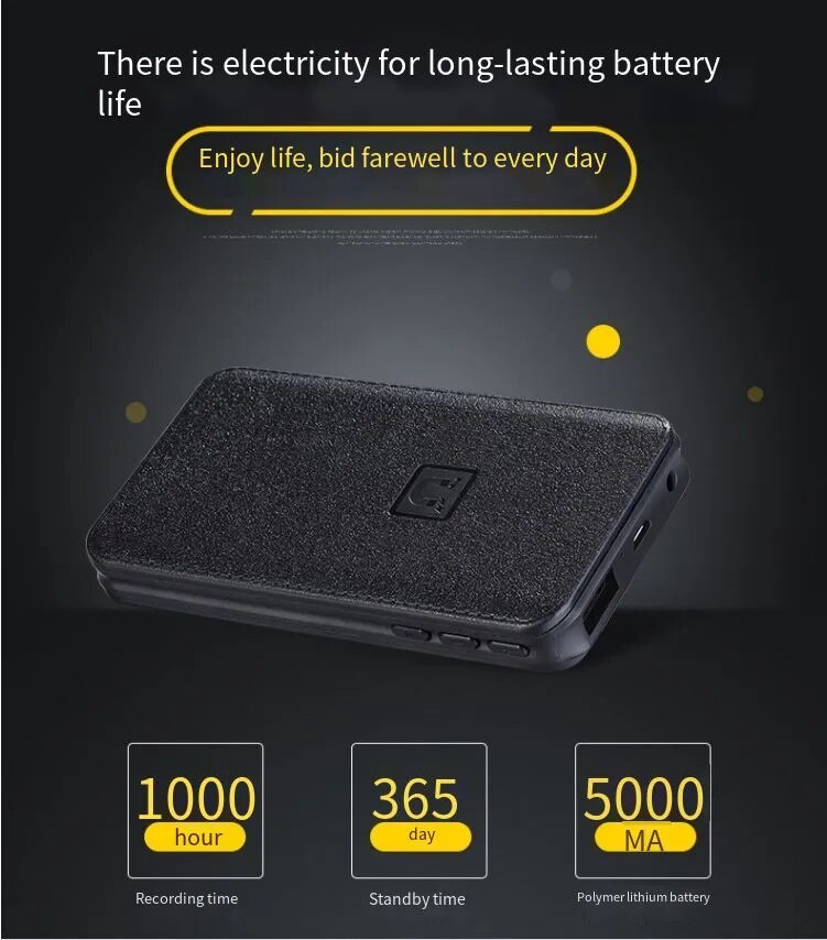 8GB-64GB MP3 u-disk 4 in1 Digital voice Recorder Voice Activated Long-distance record Dictaphone With Strong magnetic power bank