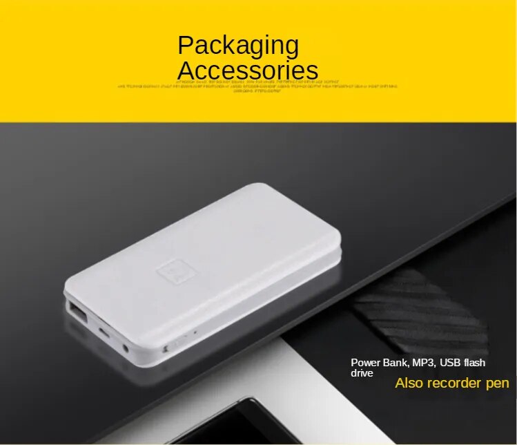 8GB-64GB MP3 u-disk 4 in1 Digital voice Recorder Voice Activated Long-distance record Dictaphone With Strong magnetic power bank