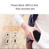 8GB-64GB MP3 u-disk 4 in1 Digital voice Recorder Voice Activated Long-distance record Dictaphone With Strong magnetic power bank