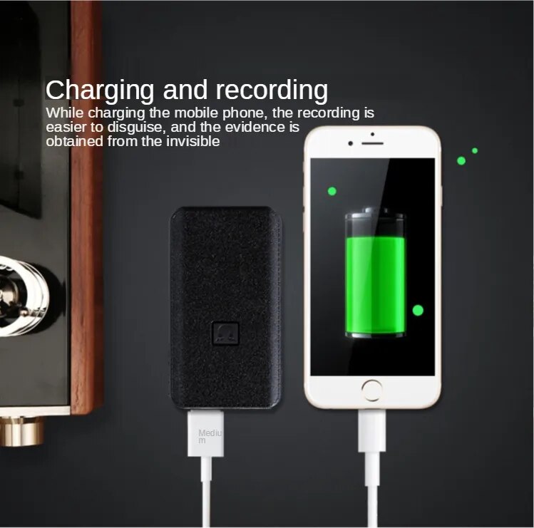 8GB-64GB MP3 u-disk 4 in1 Digital voice Recorder Voice Activated Long-distance record Dictaphone With Strong magnetic power bank
