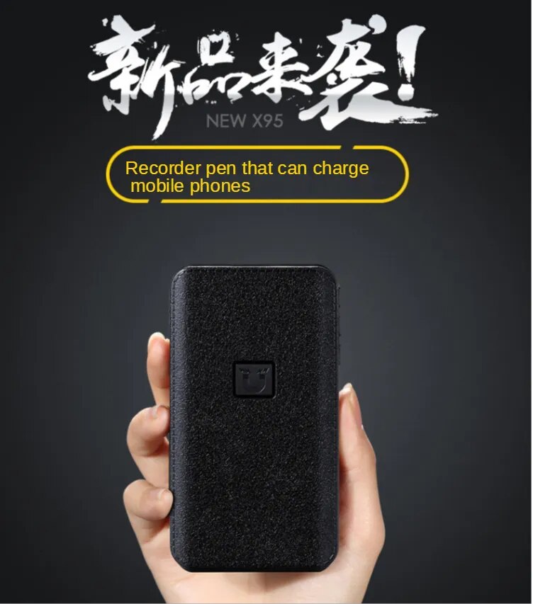 8GB-64GB MP3 u-disk 4 in1 Digital voice Recorder Voice Activated Long-distance record Dictaphone With Strong magnetic power bank