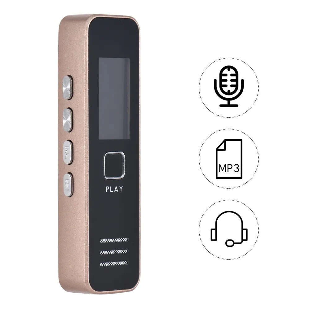 Digital Voice Recorder Recording Pen Audio Dictaphone MP3 Player USB for Meeting Continuous Recording for 20 Hours without Memor