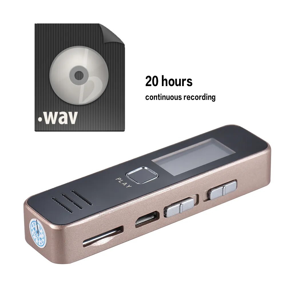 Digital Voice Recorder Recording Pen Audio Dictaphone MP3 Player USB for Meeting Continuous Recording for 20 Hours without Memor