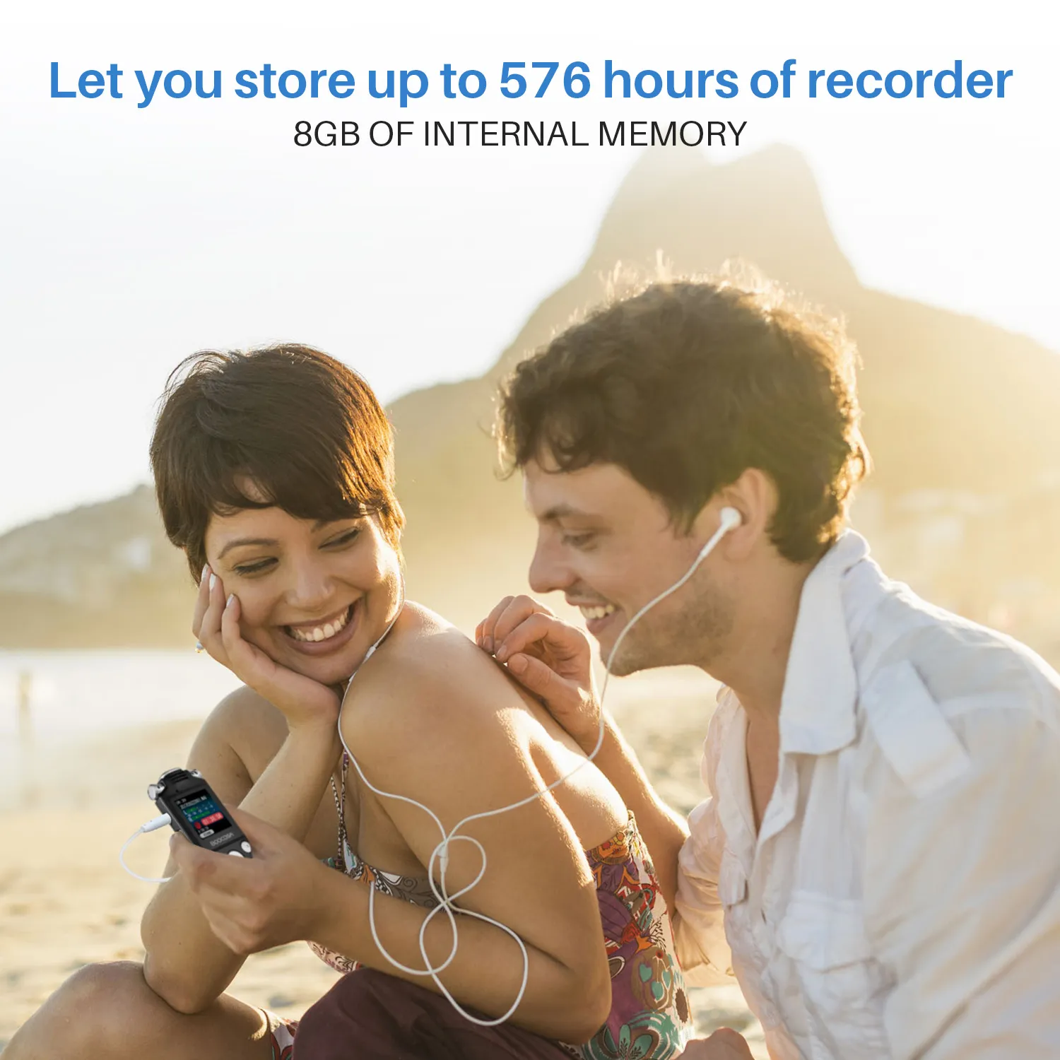 Professional Voice Activated Digital Audio Voice Recorder 8GB 16GB 32G Noise Cancelling Recording PCM Support OTG WAV MP3 Player