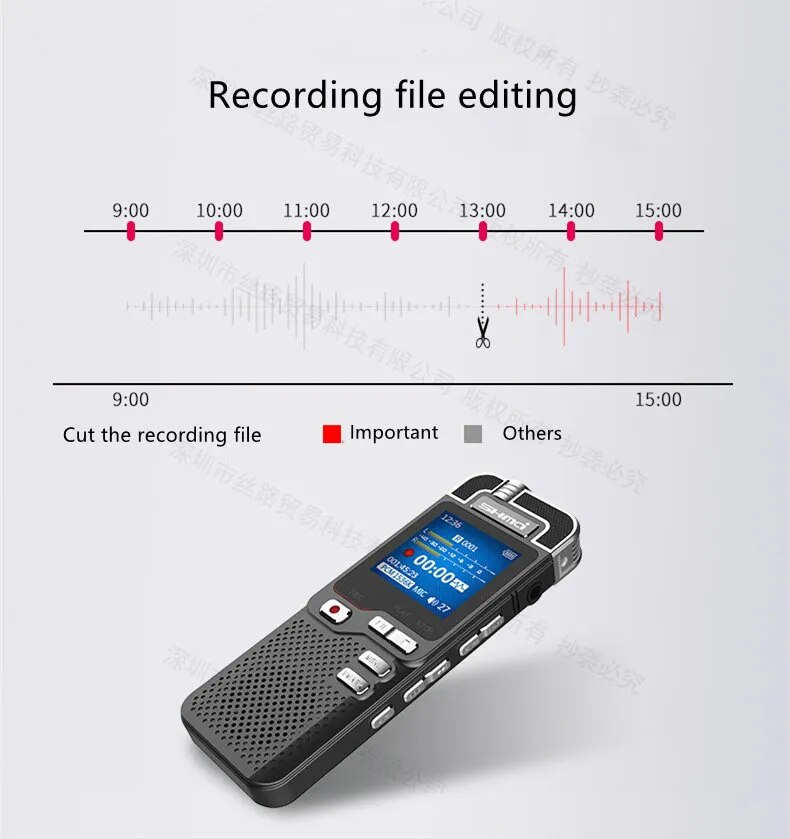 Shmci D60 Professional 1536Kbps Digital Voice-Activated Audio Recorder Mini Dictaphone Denoise Variable Speed Play MP3 Player Shmci D60 Professional 1536Kbps Digital Voice-Activated Audio Recorder Mini Dictaphone Denoise Variable Speed Play MP3 Player
