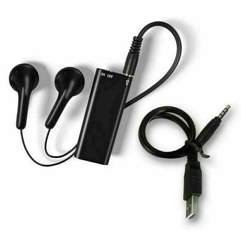 4-64GB Digtal Voice Recorder Espia Mini Sound Voice Activated Dictaphone HD Noise Reduce Recording 32GB 8GB Small MP3 Player