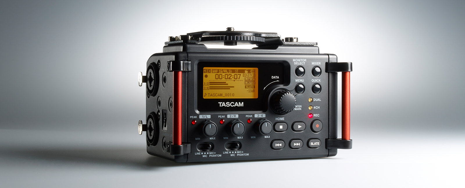 Original Tascam DR-60DMKII professional portable 4 channel PCM Recorder for filmmakers,television,live events and web broadcas