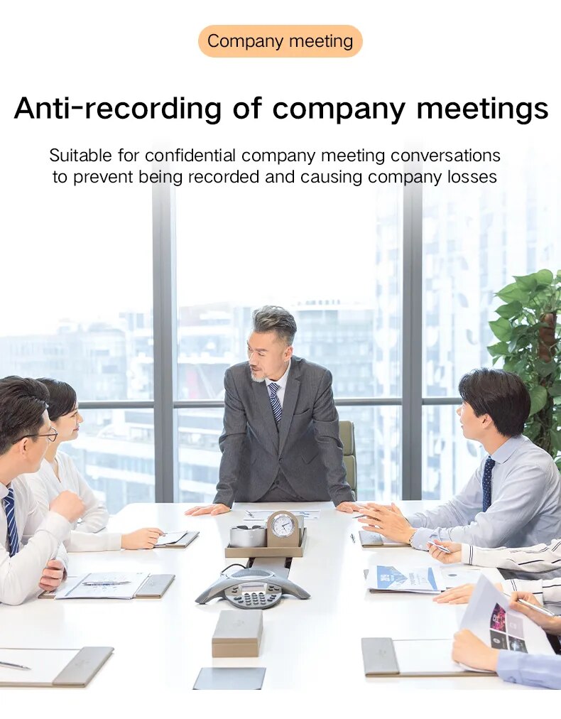 Anti-spy Voice Recording Blocker Interference Phone/camera Sound Record, Ultrasonic Interference Prevent Recorder Ditachphone