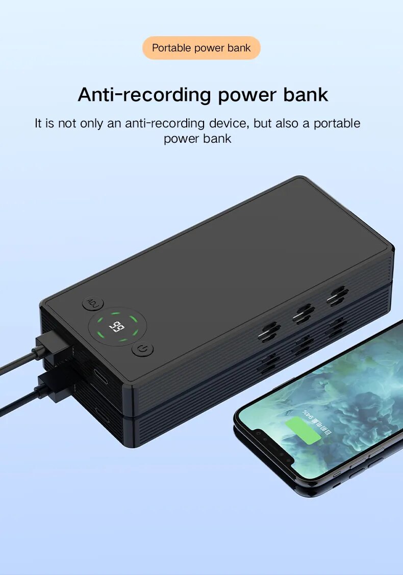 Anti-spy Voice Recording Blocker Interference Phone/camera Sound Record, Ultrasonic Interference Prevent Recorder Ditachphone