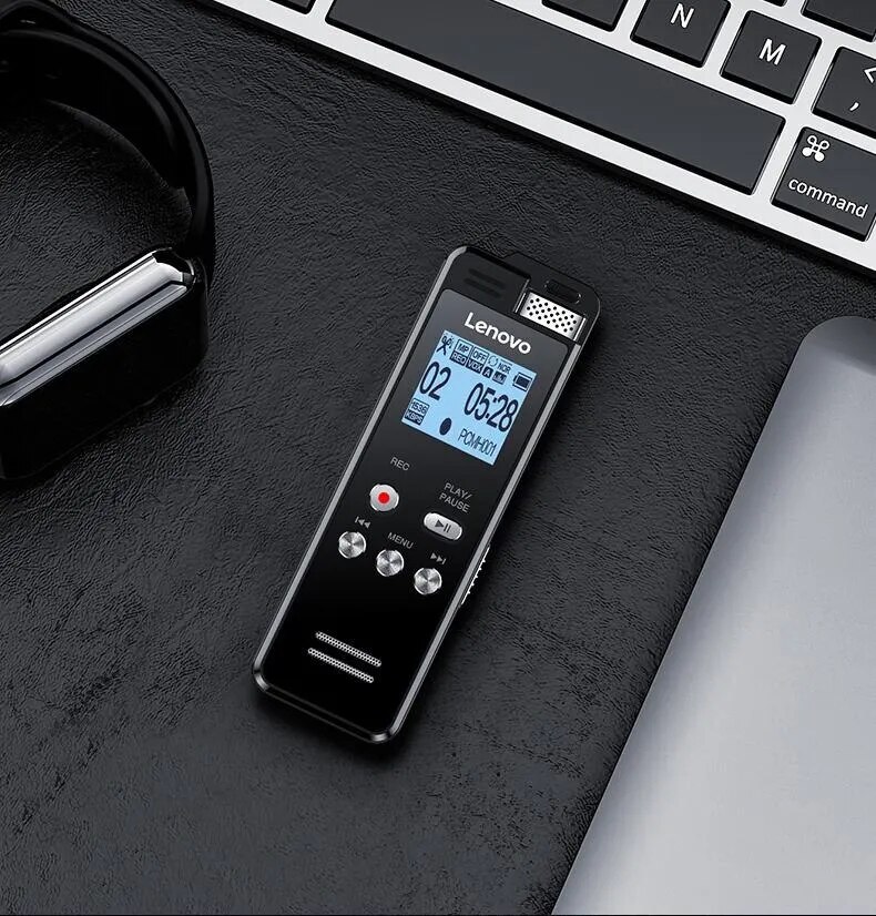 Lenovo T505 Multifunction Audio Voice Recorder Professional Lossless Sound Dictaphone MP3 Player Recording Pen Noise Reductio