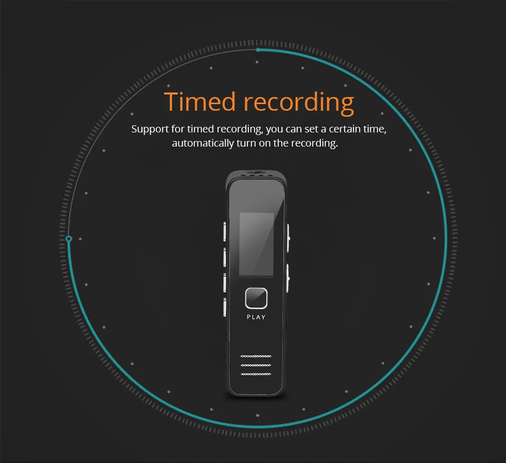 Digital Voice Recorder MP3 Player Mini Recorders pen Support 32GB TF Card Professional Dictaphone 20-hour Recording Time
