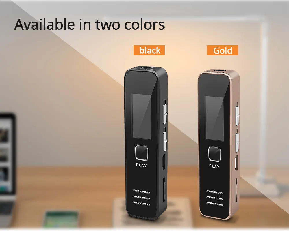 Digital Voice Recorder MP3 Player Mini Recorders pen Support 32GB TF Card Professional Dictaphone 20-hour Recording Time