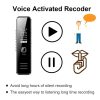 Digital Voice Recorder MP3 Player Mini Recorders pen Support 32GB TF Card Professional Dictaphone 20-hour Recording Time