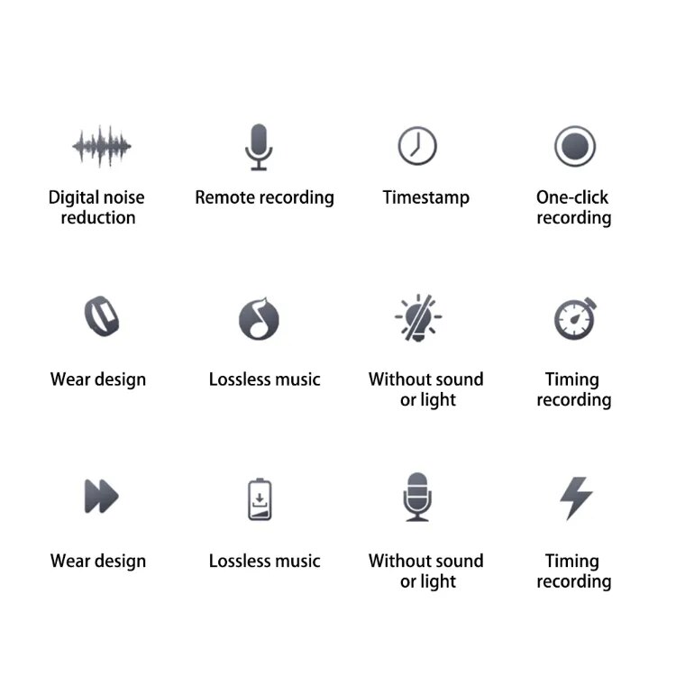 Wristband Voice Activated Recorder 16GB/32GB HD Noise Reduce Sport Pedometer Safety Digital Bracelet Watch Dictaphone MP3 Player