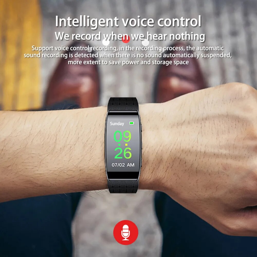 Wristband Voice Activated Recorder 16GB/32GB HD Noise Reduce Sport Pedometer Safety Digital Bracelet Watch Dictaphone MP3 Player