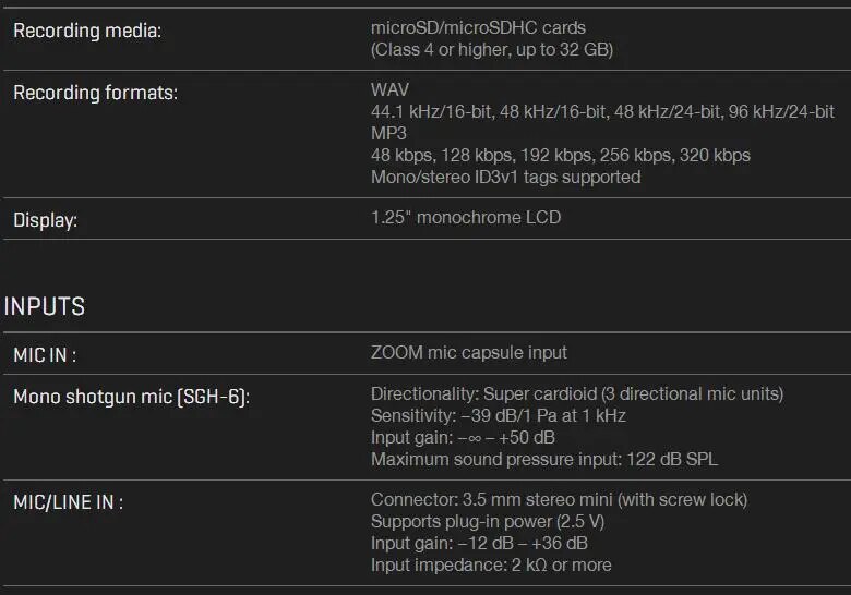 ZOOM F1-SP field recorder+shotgun mic audio recorder 24-bit/96 kHz audio for run-and-gun filmmakers with Pre-Record functio ZOOM F1-SP field recorder+shotgun mic audio recorder 24-bit/96 kHz audio for run-and-gun filmmakers with Pre-Record functio