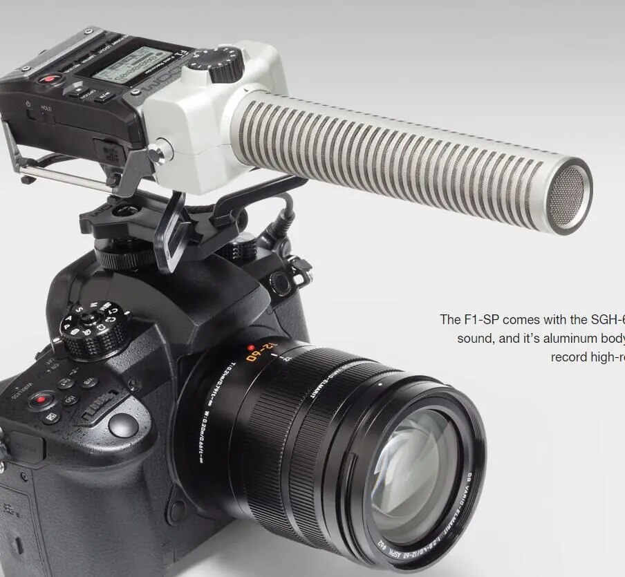 ZOOM F1-SP field recorder+shotgun mic audio recorder 24-bit/96 kHz audio for run-and-gun filmmakers with Pre-Record functio ZOOM F1-SP field recorder+shotgun mic audio recorder 24-bit/96 kHz audio for run-and-gun filmmakers with Pre-Record functio