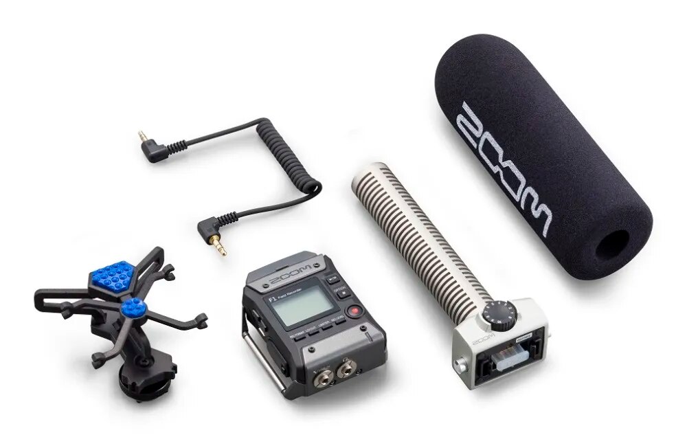 ZOOM F1-SP field recorder+shotgun mic audio recorder 24-bit/96 kHz audio for run-and-gun filmmakers with Pre-Record functio ZOOM F1-SP field recorder+shotgun mic audio recorder 24-bit/96 kHz audio for run-and-gun filmmakers with Pre-Record functio