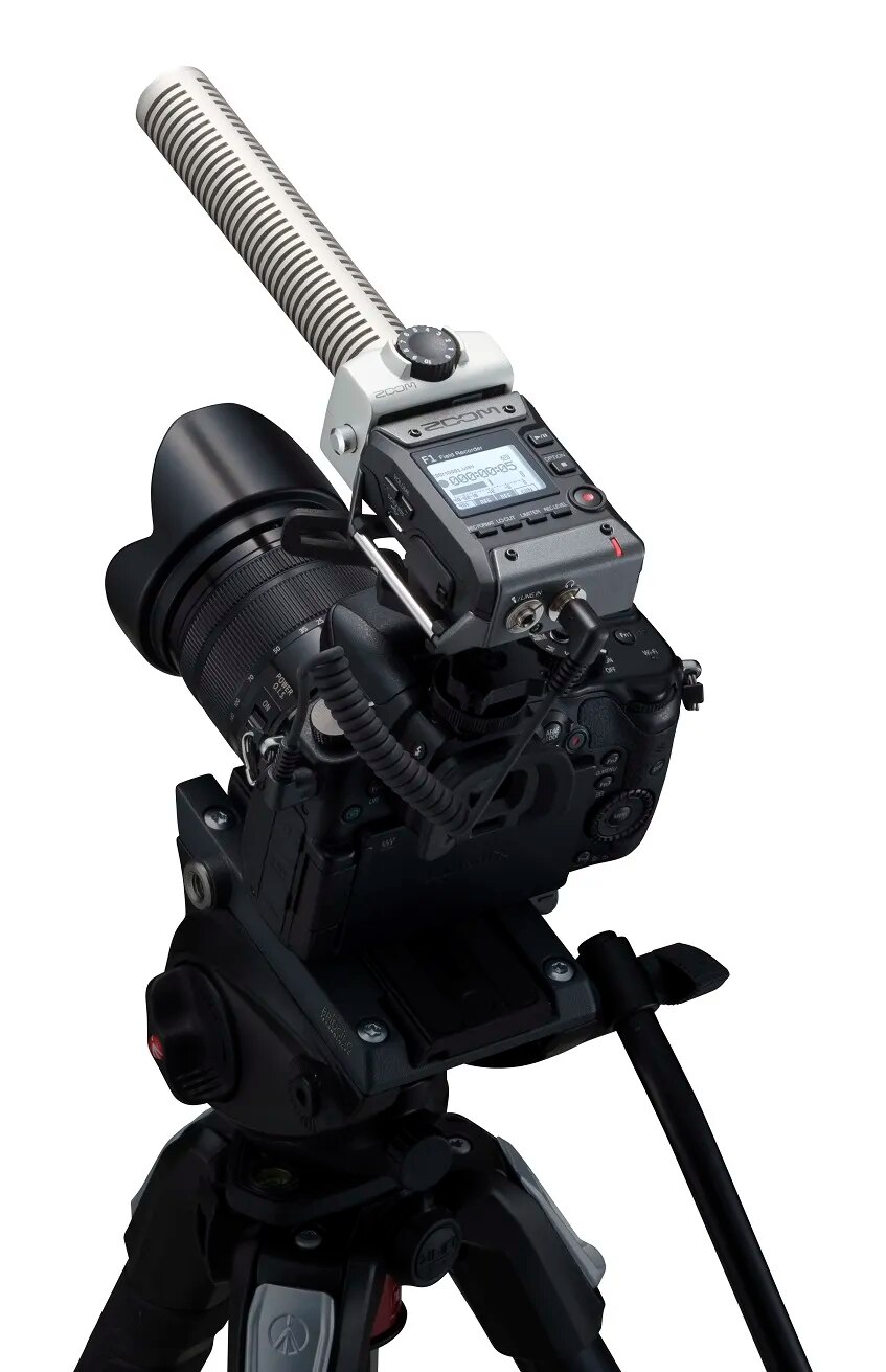 ZOOM F1-SP field recorder+shotgun mic audio recorder 24-bit/96 kHz audio for run-and-gun filmmakers with Pre-Record functio ZOOM F1-SP field recorder+shotgun mic audio recorder 24-bit/96 kHz audio for run-and-gun filmmakers with Pre-Record functio